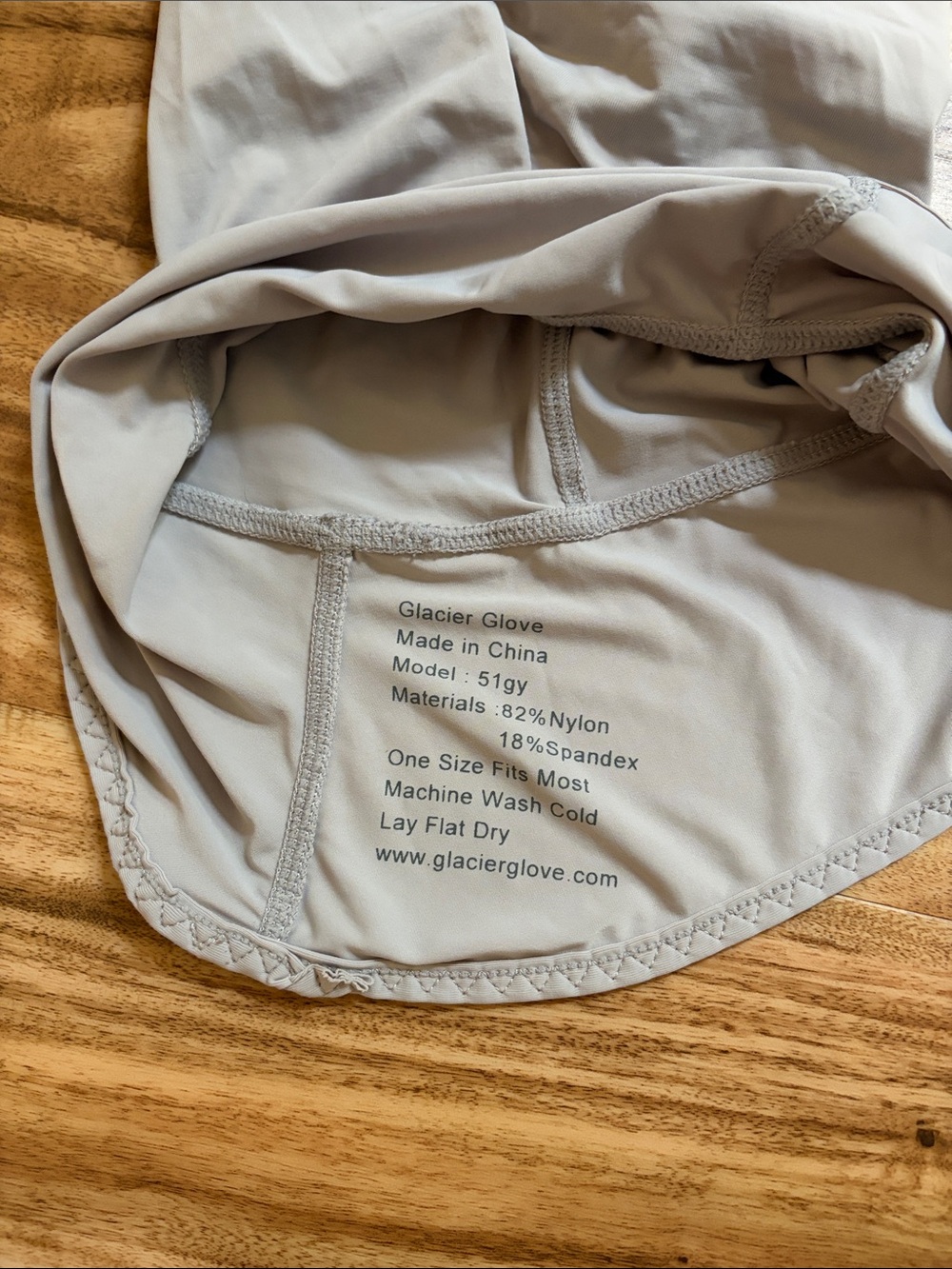 Men's Beige Sun Shield Balaclava Hood - Picture 2 of 2